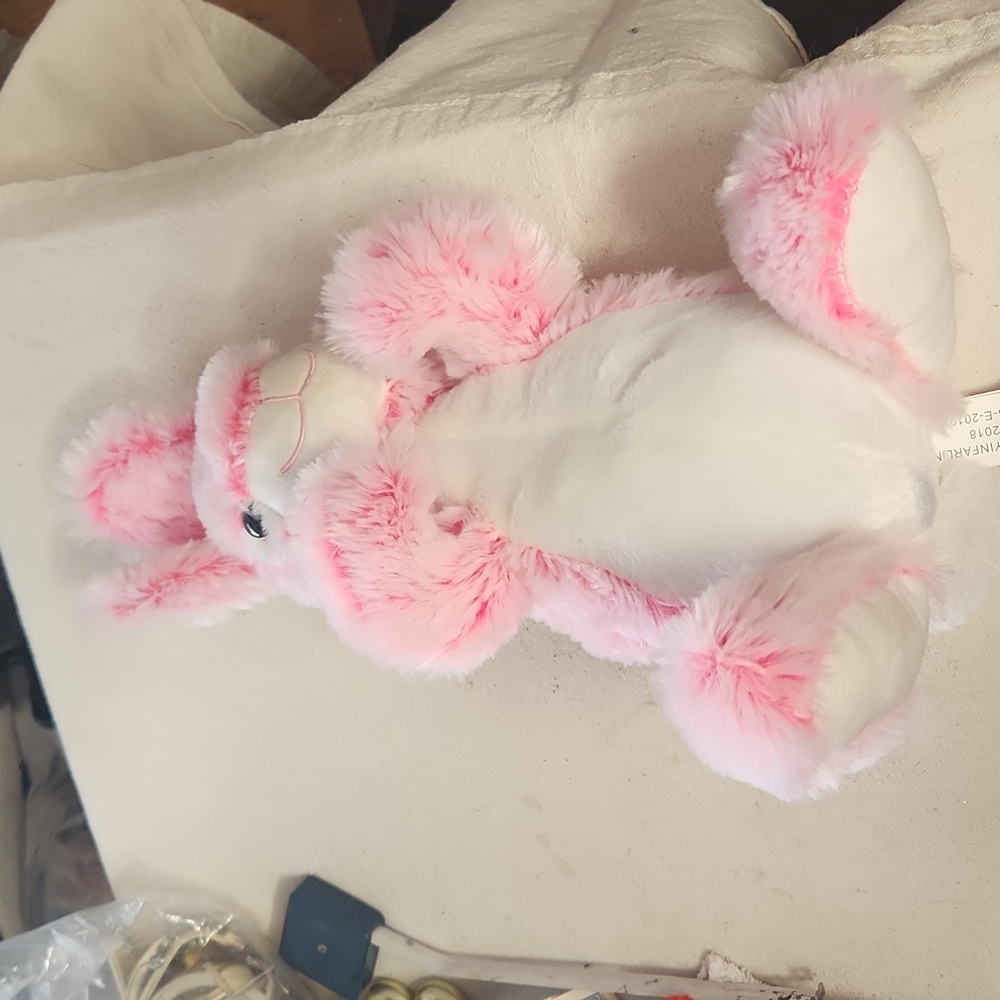 Best Made Toys 11” Hot Pink Bunny Rabbit Stuffed Animal Toy Preowned
